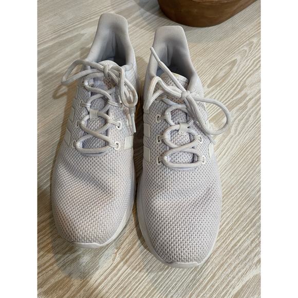 Adidas Questar Flow NXT Triple White Men Size 11.5 Sneaker Worn Twice Very Clean - Picture 4 of 6